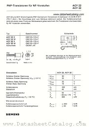 ACY23V datasheet pdf Siemens