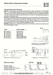 BB204 datasheet pdf Siemens