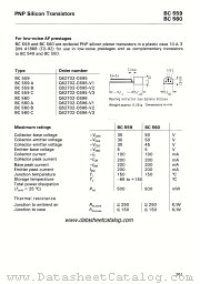 BC560B datasheet pdf Siemens