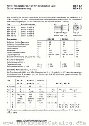 BSX62-16 datasheet pdf Siemens