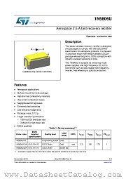 1N5806U02A datasheet pdf ST Microelectronics
