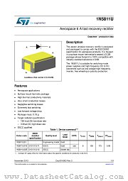 1N5811U01B datasheet pdf ST Microelectronics