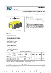 1N5819U02B datasheet pdf ST Microelectronics