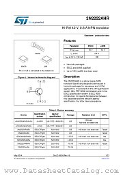 2N2222ARHRT datasheet pdf ST Microelectronics
