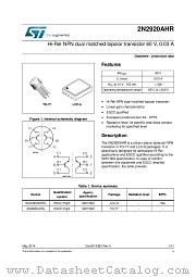 2N2920AHR datasheet pdf ST Microelectronics