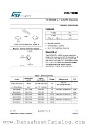2N3700RHRG datasheet pdf ST Microelectronics