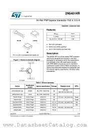 2N5401RHRT datasheet pdf ST Microelectronics