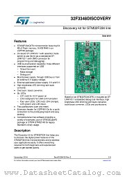 STM32F3348-DISCO datasheet pdf ST Microelectronics