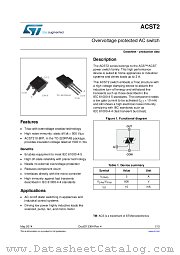 ACST210-8BTR datasheet pdf ST Microelectronics