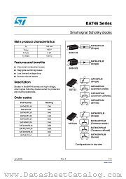 BAT46ZFILM datasheet pdf ST Microelectronics