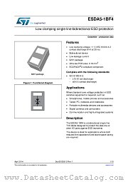 ESDA5-1BF4 datasheet pdf ST Microelectronics