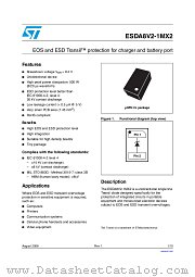 ESDA8V2-1MX2 datasheet pdf ST Microelectronics