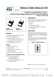 ESDALC5-1BT2 datasheet pdf ST Microelectronics