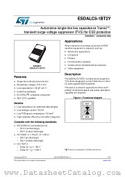 ESDALC5-1BT2Y datasheet pdf ST Microelectronics