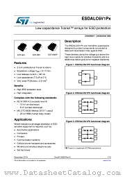 ESDALC6V1Px datasheet pdf ST Microelectronics