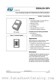 ESDALC8-1BF4 datasheet pdf ST Microelectronics