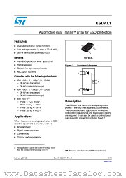 ESDA6V1LY datasheet pdf ST Microelectronics