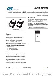 ESDARF02-1BU2 datasheet pdf ST Microelectronics