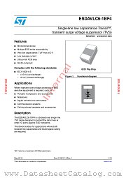 ESDAVLC6-1BF4 datasheet pdf ST Microelectronics