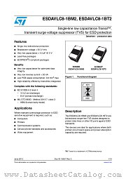 ESDAVLC8-1BM2 datasheet pdf ST Microelectronics