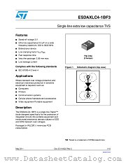 ESDAXLC4-1BF3 datasheet pdf ST Microelectronics