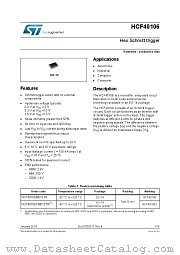 HCF40106YM013TR datasheet pdf ST Microelectronics