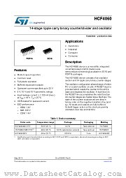 HCF4060YM013TR datasheet pdf ST Microelectronics