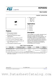 HCF4069YUM013TR datasheet pdf ST Microelectronics
