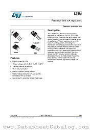 L78M datasheet pdf ST Microelectronics