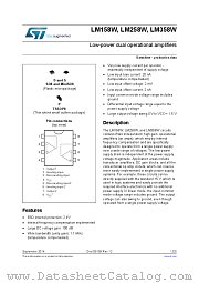 LM158WDT datasheet pdf ST Microelectronics