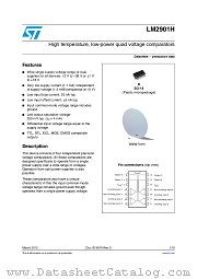LM2901HYDT datasheet pdf ST Microelectronics