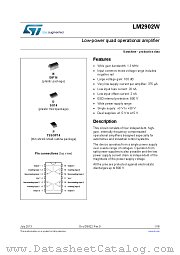 LM2902WYPT datasheet pdf ST Microelectronics