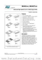 M54HC14KT datasheet pdf ST Microelectronics