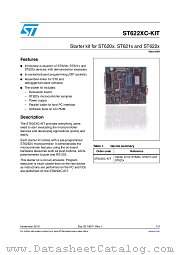 ST622XC-KIT/UK datasheet pdf ST Microelectronics