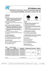 ST72F324BK6TCTXS datasheet pdf ST Microelectronics