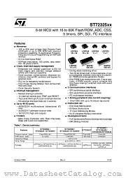 ST72F325AR9T6 datasheet pdf ST Microelectronics