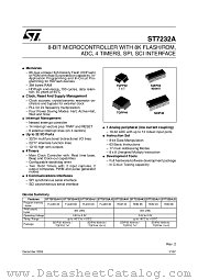 ST7232AK1 datasheet pdf ST Microelectronics