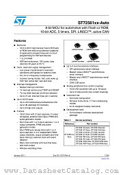 ST72F561K6TAS datasheet pdf ST Microelectronics