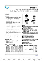 ST72F324BK4B6 datasheet pdf ST Microelectronics