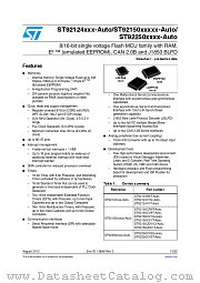 ST92150CV1Q-Auto datasheet pdf ST Microelectronics