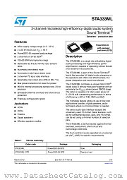 STA333ML13TR datasheet pdf ST Microelectronics