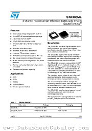 STA335MLJ13TR datasheet pdf ST Microelectronics