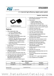 STA339BWTR datasheet pdf ST Microelectronics