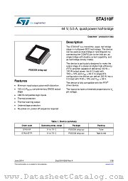 STA510FTR datasheet pdf ST Microelectronics