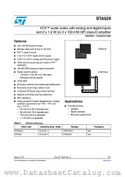 STA529Q datasheet pdf ST Microelectronics