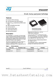 STA533WF13TR datasheet pdf ST Microelectronics