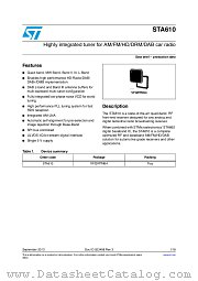 STA610 datasheet pdf ST Microelectronics