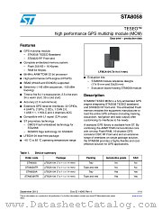STA8058 datasheet pdf ST Microelectronics