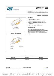 STAC1011-350 datasheet pdf ST Microelectronics