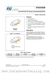 STAC2932B datasheet pdf ST Microelectronics